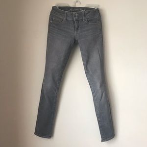 American Eagle - Gray Denim - Super Skinny - Sz 4